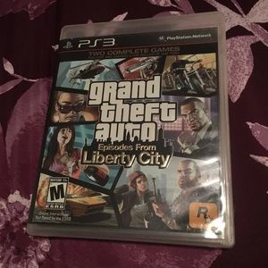 Ps3 grand theft auto liberty city video game